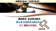 25-26學(xué)年政治(統(tǒng)編版)選擇性必修第二冊課件：9.2 解析三大訴訟