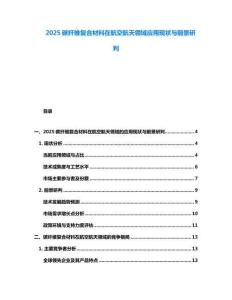 2025碳纖維復合材料在航空航天領域應用現狀與前景研判