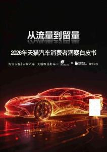 2026年天貓汽車消費者洞察白皮書-天貓-202604