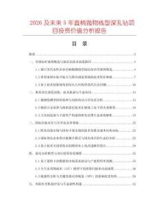 2026及未來5年直柄拋物線型深孔鉆項(xiàng)目投資價(jià)值分析報(bào)告