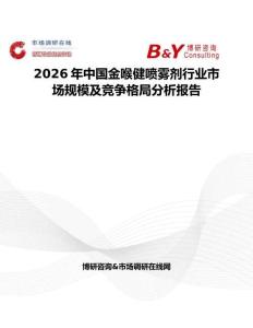 2026年中國金喉健噴霧劑行業市場規模及競爭格局分析報告