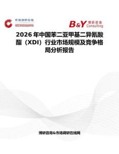 2026年中國苯二亞甲基二異氰酸酯（XDI）行業市場規模及競爭格局分析報告