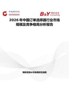 2026年中國訂單選擇器行業市場規模及競爭格局分析報告