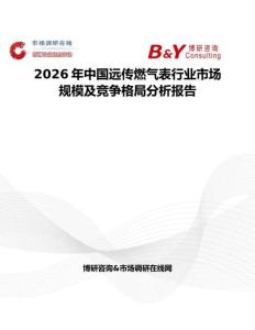 2026年中國遠傳燃氣表行業市場規模及競爭格局分析報告