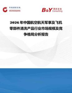 2026年中國航空航天軍事及飛機零部件清洗產品行業(yè)市場規(guī)模及競爭格局分析報告