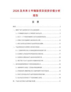 2026及未來(lái)5年碗墊項(xiàng)目投資價(jià)值分析報(bào)告