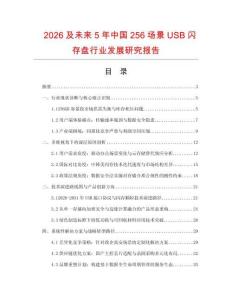 2026及未來5年中國256場景USB閃存盤行業(yè)發(fā)展研究報告