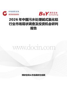 2026年中國污水處理堿式氯化鋁行業市場現狀調查及投資機會研判報告
