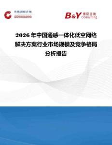2026年中國通感一體化低空網絡解決方案行業市場規模及競爭格局分析報告