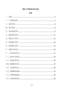 堤防工程堤身加固方案