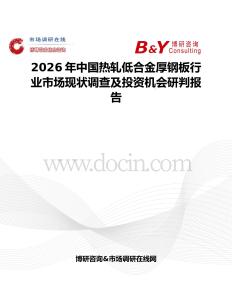 2026年中國熱軋低合金厚鋼板行業市場現狀調查及投資機會研判報告