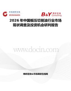2026年中國板壓切削油行業市場現狀調查及投資機會研判報告