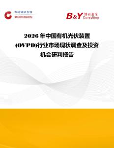 2026年中國(guó)有機(jī)光伏裝置(OVPD)行業(yè)市場(chǎng)現(xiàn)狀調(diào)查及投資機(jī)會(huì)研判報(bào)告