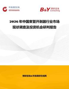 2026年中國束管開剝器行業市場現狀調查及投資機會研判報告