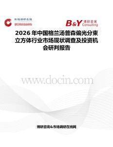 2026年中國格蘭湯普森偏光分束立方體行業市場現狀調查及投資機會研判報告