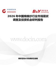 2026年中國棉維紗行業市場現狀調查及投資機會研判報告