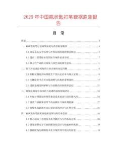 2025年中國瓶狀匙扣筆數據監測報告