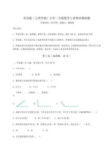 2025年青島版（五四學制）小學二年級數學上冊期末模擬題含完整答案詳解（奪冠）
