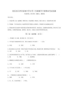 2025年重慶市江津田家炳中學小學三年級數學下冊期末考試真題附完整答案詳解【全優】