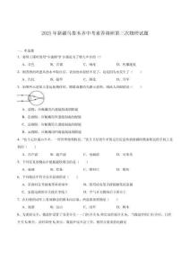 新疆烏魯木齊2025屆九年級(jí)中考第三次素養(yǎng)調(diào)研物理試卷(含答案)