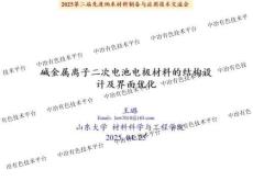 2025第二屆先進納米材料制備與應用技術交流會：堿金屬離子二次電池電極材料的結構設計及界面優化