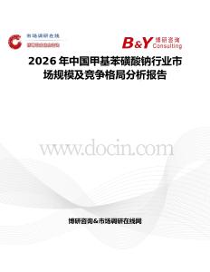 2026年中国甲基苯磺酸钠行业市场规模及竞争格局分析报告
