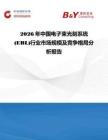 2026年中國電子束光刻系統(EBL)行業市場規模及競爭格局分析報告