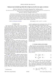 Luo2011_PRA84_Enhanced and switchable spin Hall effect of light near the Brewster angle on reflection
