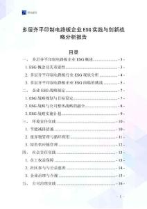 多層齊平印制電路板企業(yè)ESG實踐與創(chuàng)新戰(zhàn)略分析報告