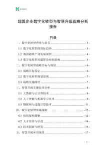 超算企業(yè)數(shù)字化轉(zhuǎn)型與智慧升級戰(zhàn)略分析報告