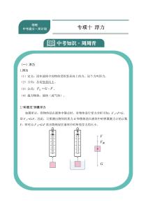 中考提分周計(jì)劃——物理第二周（3月）