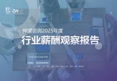 仲望咨詢 2025年度行業薪酬觀察報告