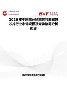 2026年中国高分辨率音频编解码芯片行业市场规模及竞争格局分析报告