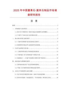 2025年中國堇青石-莫來石制品市場調查研究報告