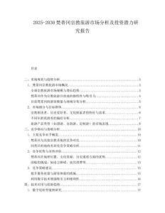 2025-2030梵蒂岡宗教旅游市場分析及投資潛力研究報告