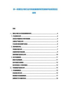 講一講黃色沙灘行業(yè)市場發(fā)展調(diào)研研究發(fā)展評估投資定位說明