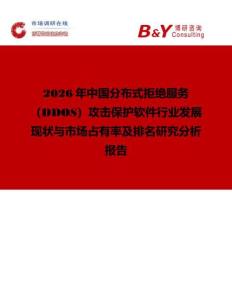 2026年中國分布式拒絕服務(wù)（DDOS）攻擊保護(hù)軟件行業(yè)發(fā)展現(xiàn)狀與市場(chǎng)占有率及排名研究分析報(bào)告