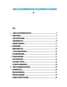 酒類行業(yè)市場消費(fèi)趨勢(shì)深度分析及品牌建設(shè)與行業(yè)競爭報(bào)告