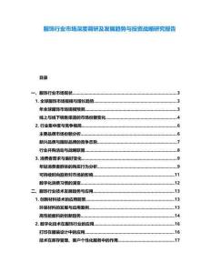 服飾行業(yè)市場(chǎng)深度調(diào)研及發(fā)展趨勢(shì)與投資戰(zhàn)略研究報(bào)告