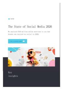 2026年社交媒體報(bào)告 The State of Social Media 2026