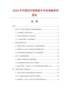 2025年中國拉桿彎柄扳手市場調(diào)查研究報告