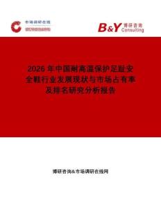 2026年中國耐高溫保護足趾安全鞋行業發展現狀與市場占有率及排名研究分析報告