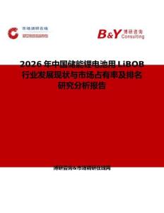 2026年中國儲能鋰電池用LiBOB行業(yè)發(fā)展現(xiàn)狀與市場占有率及排名研究分析報告