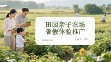 田園親子農(nóng)場(chǎng)暑假體驗(yàn)推廣