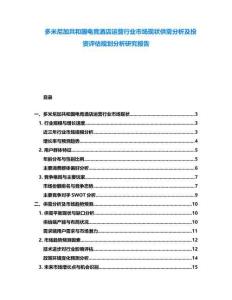 多米尼加共和國電競酒店運營行業市場現狀供需分析及投資評估規劃分析研究報告