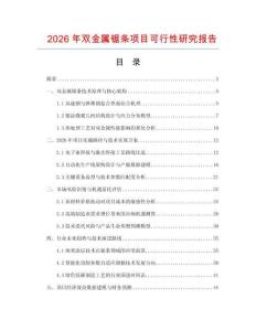 2026年雙金屬鋸條項目可行性研究報告