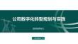 2026年-公司數字化轉型規劃與實踐-解決方案