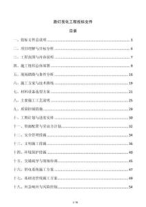 路灯亮化工程投标文件