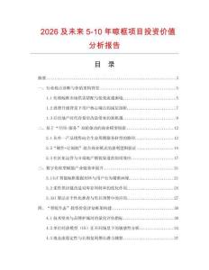 2026及未來5-10年晾框項目投資價值分析報告