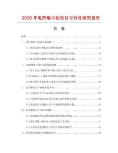 2026年電熱暖巾柜項(xiàng)目可行性研究報(bào)告